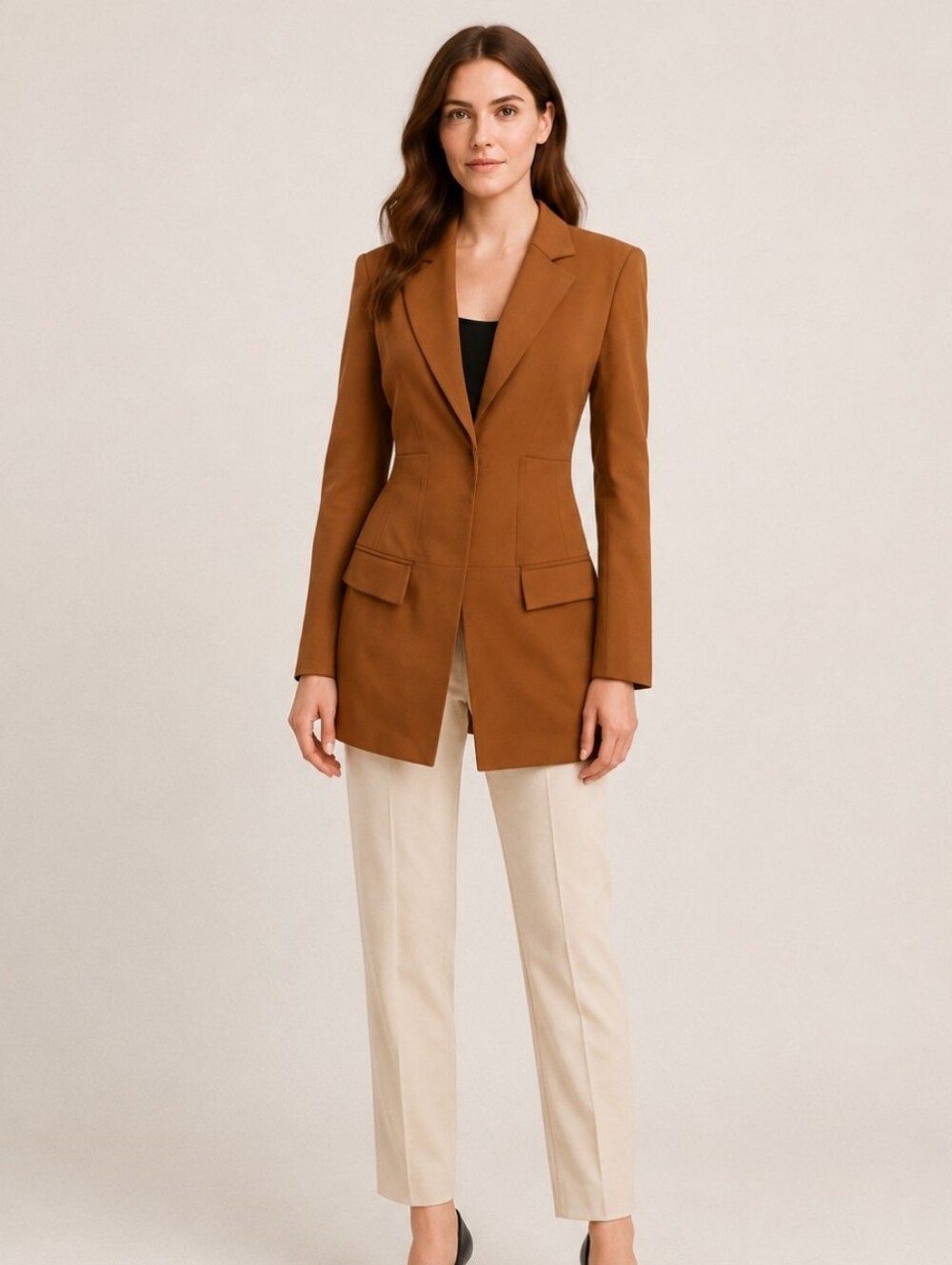 7 For All Mankind | Cognac Brown Corset Blazer NWOT